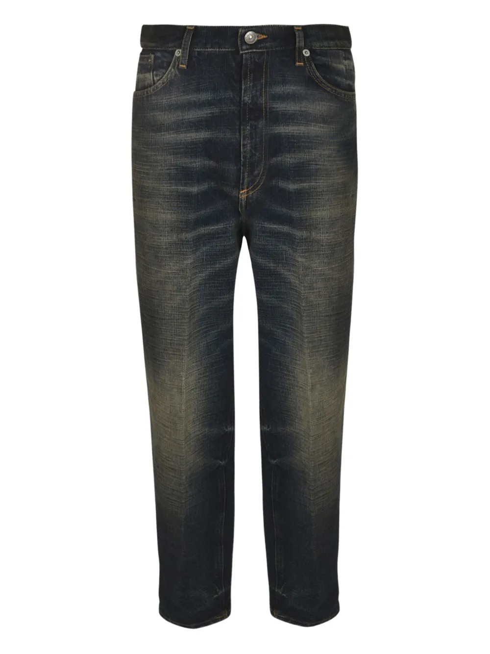 DONDUP whiskering-effect jeans Zwart