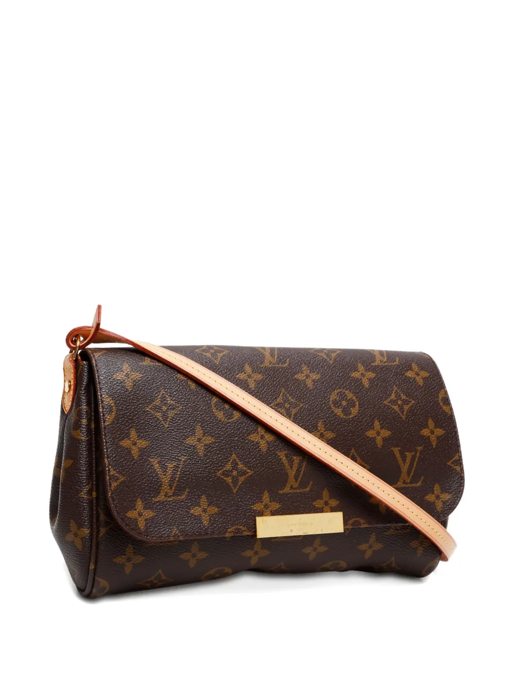 Pre-owned Louis Vuitton 2013 Monogram Favorit Mm Shoulder Bag In Brown