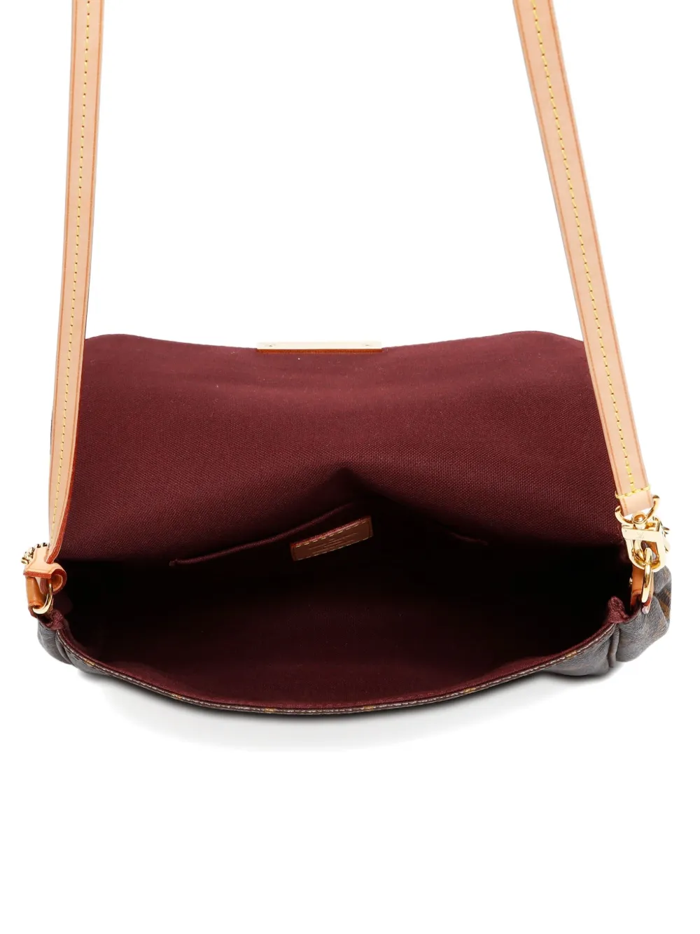 Pre-owned Louis Vuitton 2013 Monogram Favorit Mm Shoulder Bag In Brown