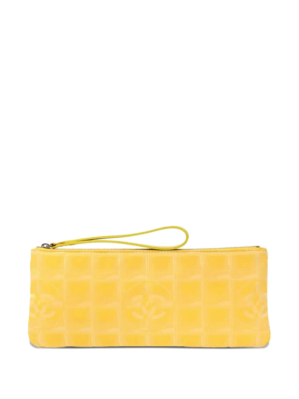 CHANEL Pre-Owned 2002 ニュートラベル ポーチ - イエロー CHANEL Pre-Owned 2002 ニュートラベル ポーチ - イエロー