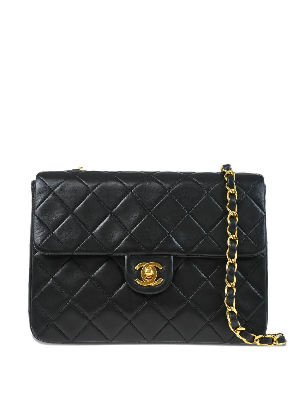 CHANEL Pre-Owned 1990 クラシック ショルダーバッグ - ブラック CHANEL Pre-Owned 1990 クラシック ショルダーバッグ - ブラック