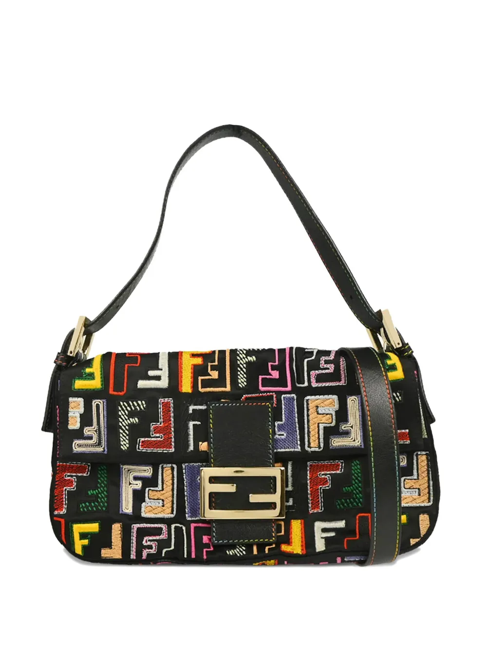 2010s Zucca Embroidered Baguette shulder bag