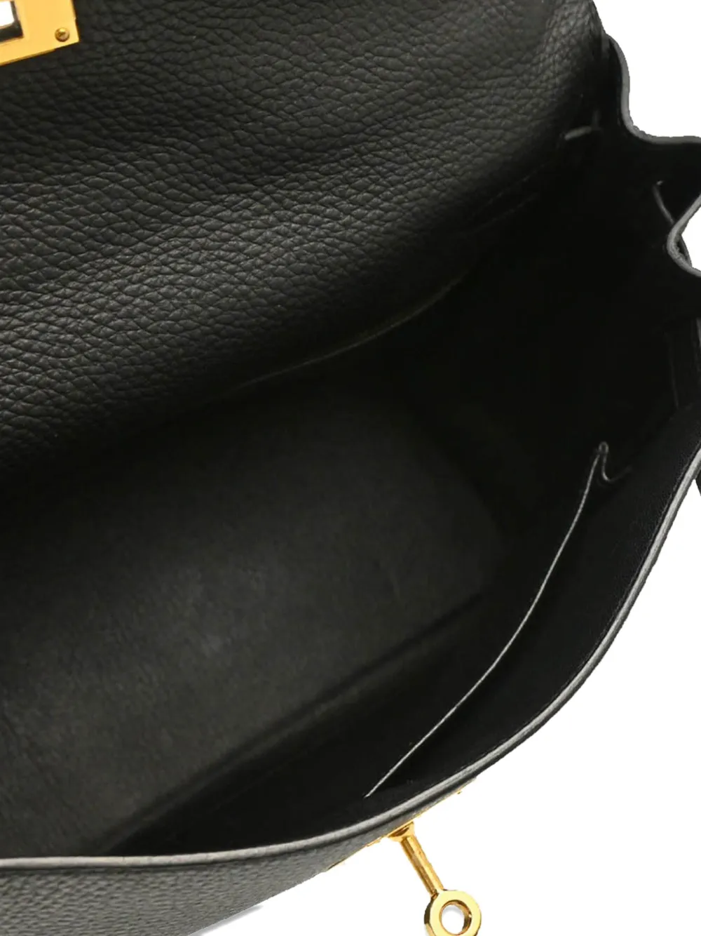 Pre-owned Hermes 2017 Kelly 32 Handbag In Black
