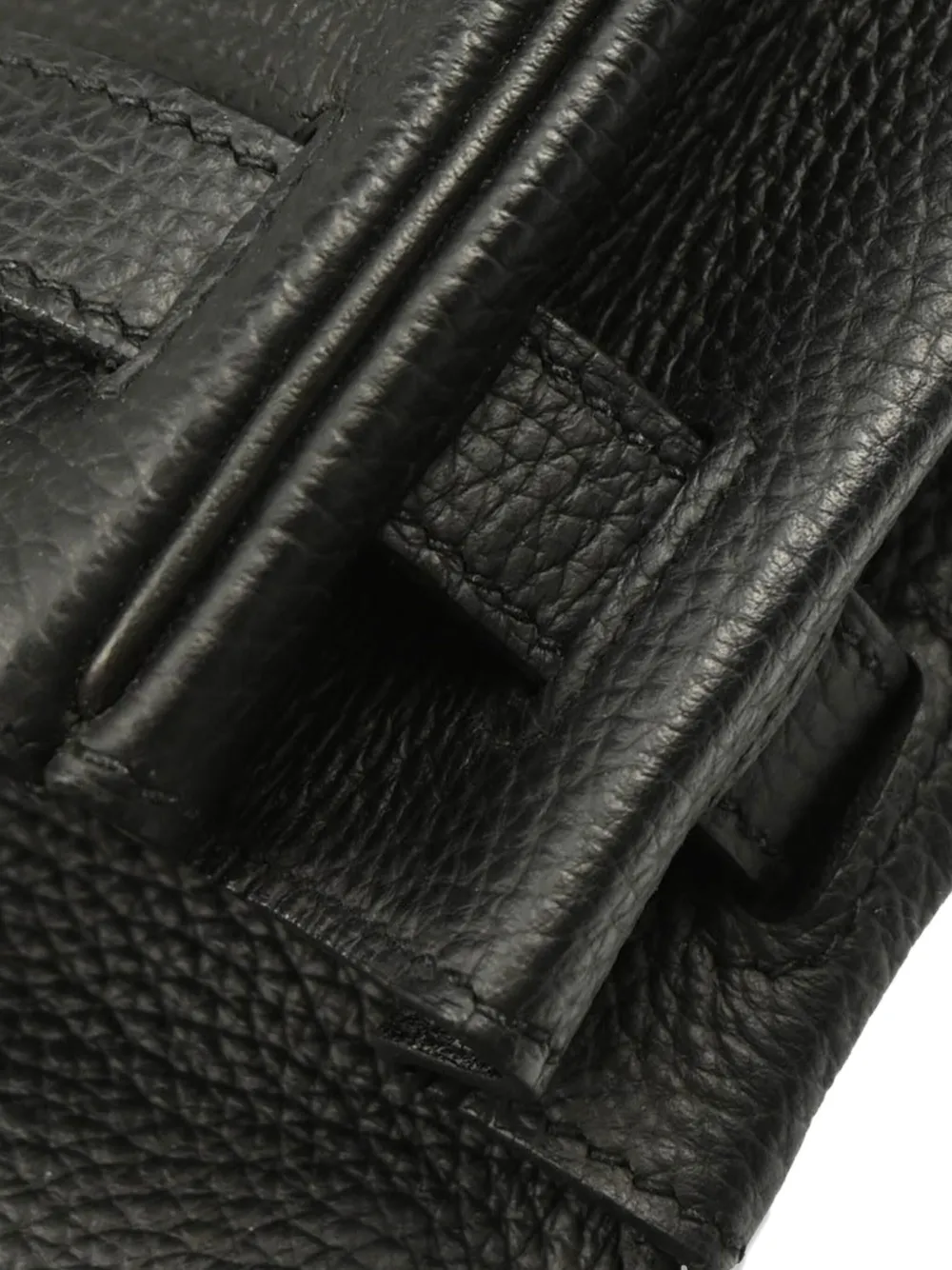 Pre-owned Hermes 2017 Kelly 32 Handbag In Black