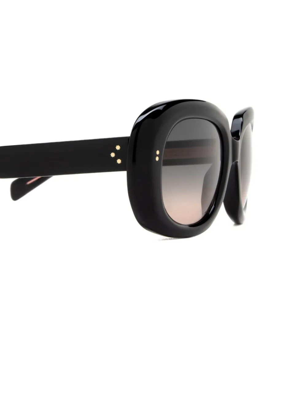 Cutler & Gross Zonnebril met ovalen montuur Zwart