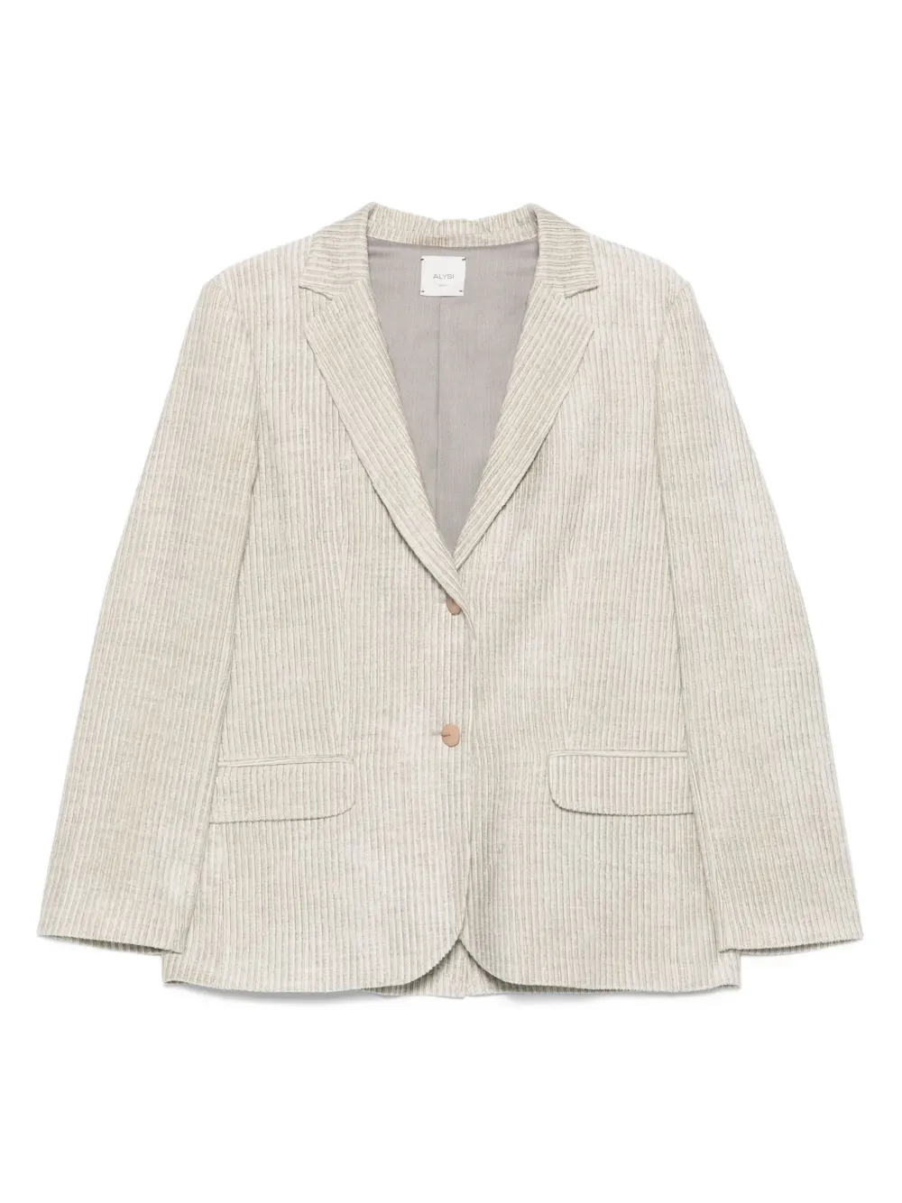 Alysi Fluwelen blazer Beige