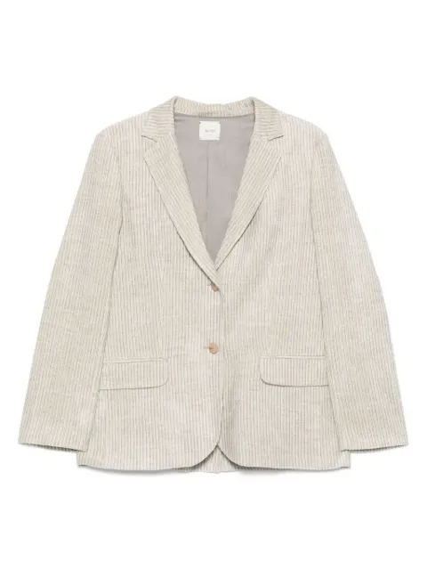 Alysi blazer en velours à simple boutonnage