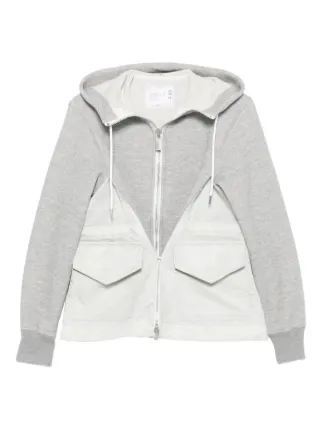 sacai レディース・ジップアップ スウェット フーディー　完売品 SACAI＜サカイ＞ジップアップ スウェットフーディー（2223538）｜SACAI