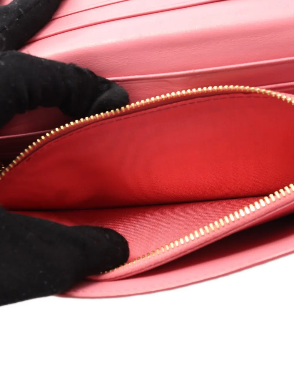 Pre-owned Prada 2000 Move Wallet In Pink