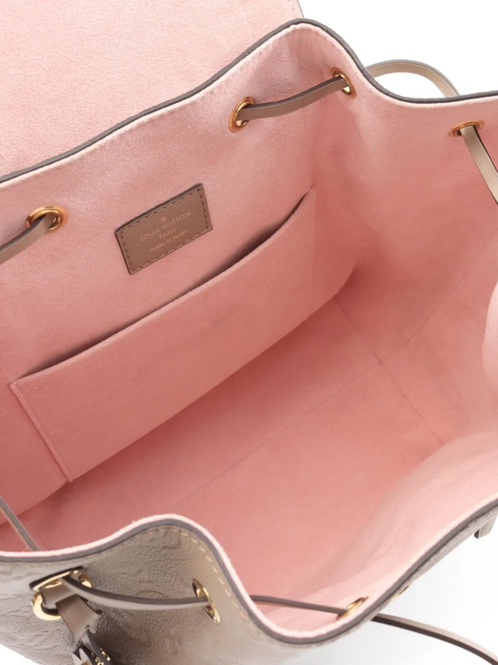 Pre-owned Louis Vuitton 2010 Montsouris Pm Backpack In Pink