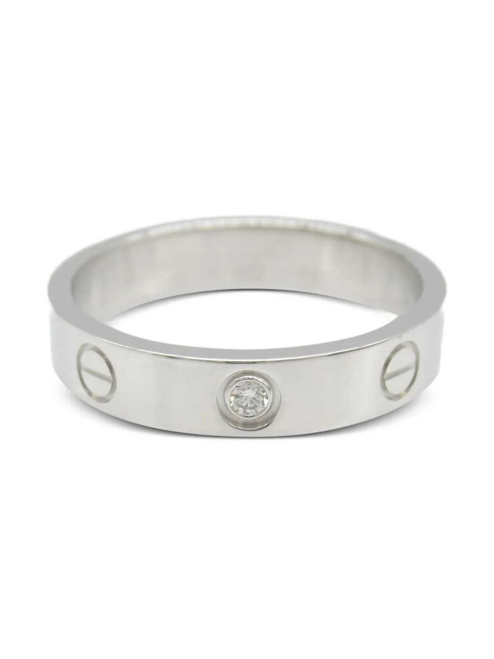 Cartier 2010s ミニ ラブ リング 18Kホワイトゴールド - シルバートーン Cartier 2010s ミニ ラブ リング 18Kホワイトゴールド - シルバートーン