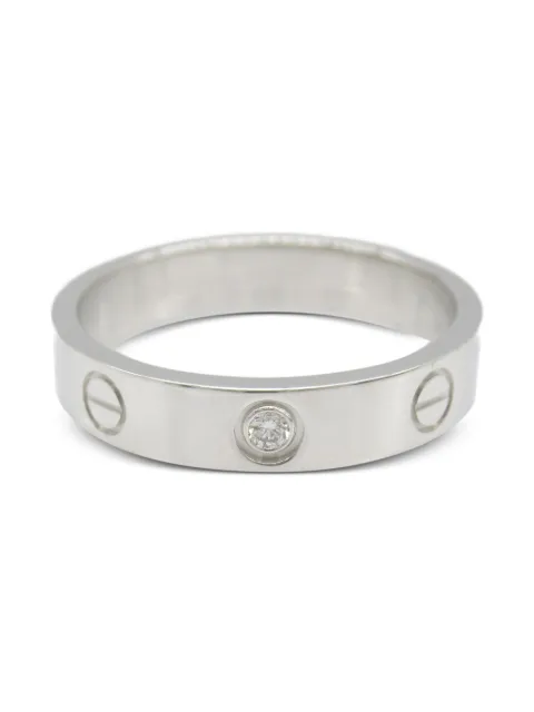 Cartier 2010s 18K white gold Mini Love ring