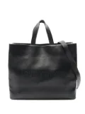 Louis Vuitton Pre-Owned 2021 leather MM tote handbag - Black