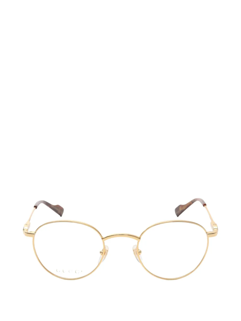 Gucci Pre-Owned 2010 round-frame glasses - Oro