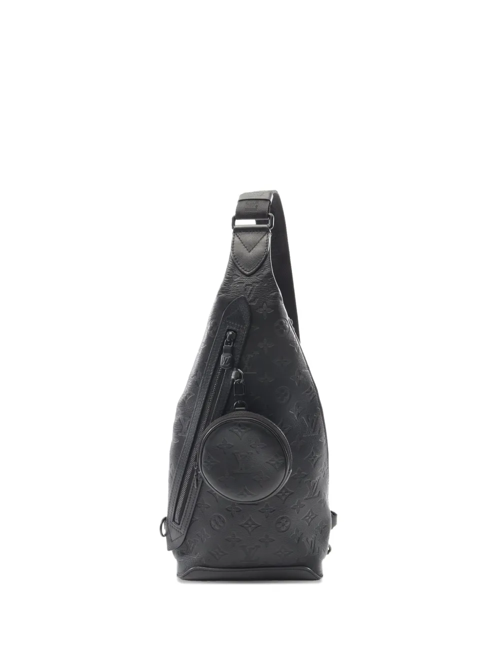 Louis Vuitton Pre-Owned 2021 Duo Sling モノグラム ベルトバッグ - ブラック Louis Vuitton Pre-Owned 2021 Duo Sling モノグラム ベルトバッグ - ブラック