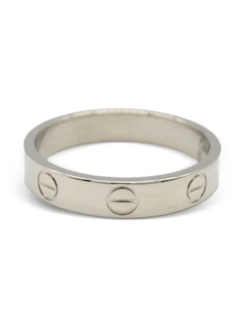 Cartier 18K white gold screw ring