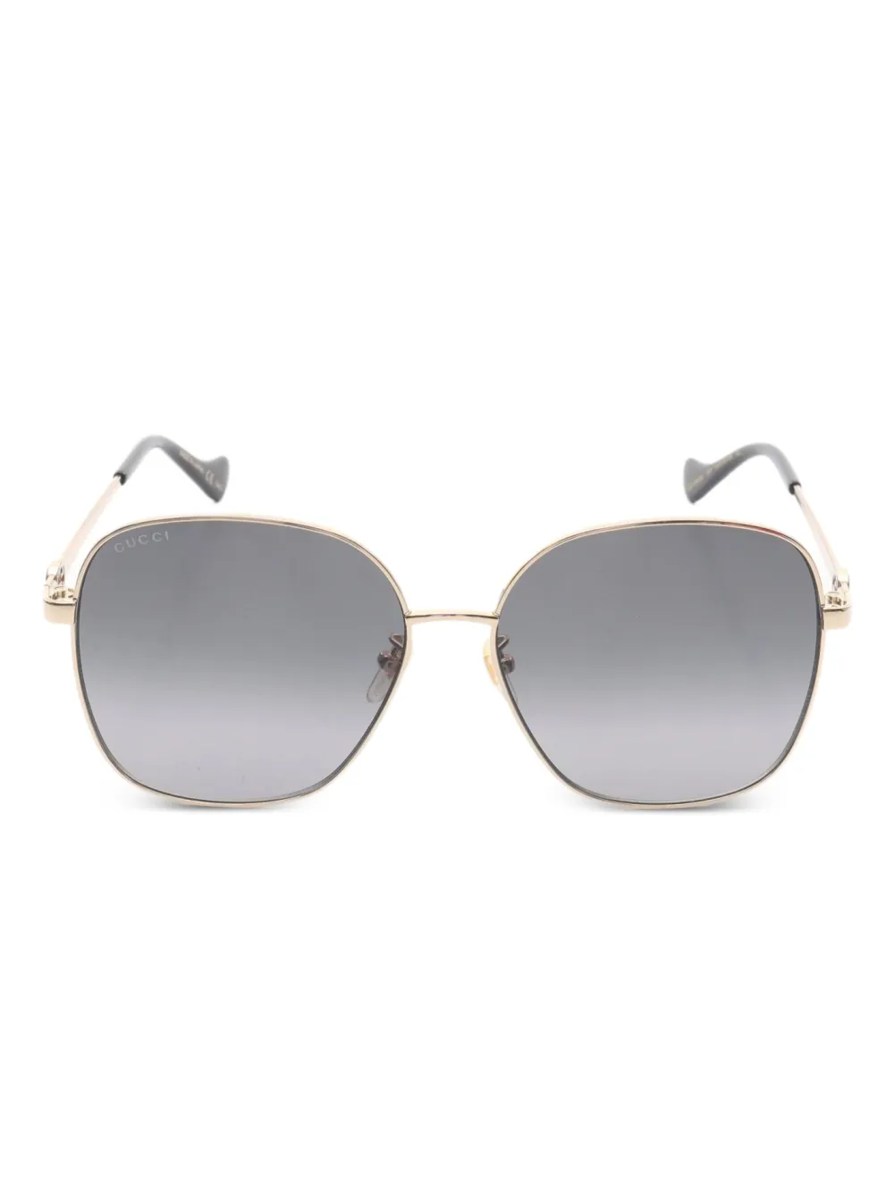 Gucci Pre-Owned 2010s スクエアサングラス - ゴールドトーン Gucci Pre-Owned 2010s スクエアサングラス - ゴールドトーン