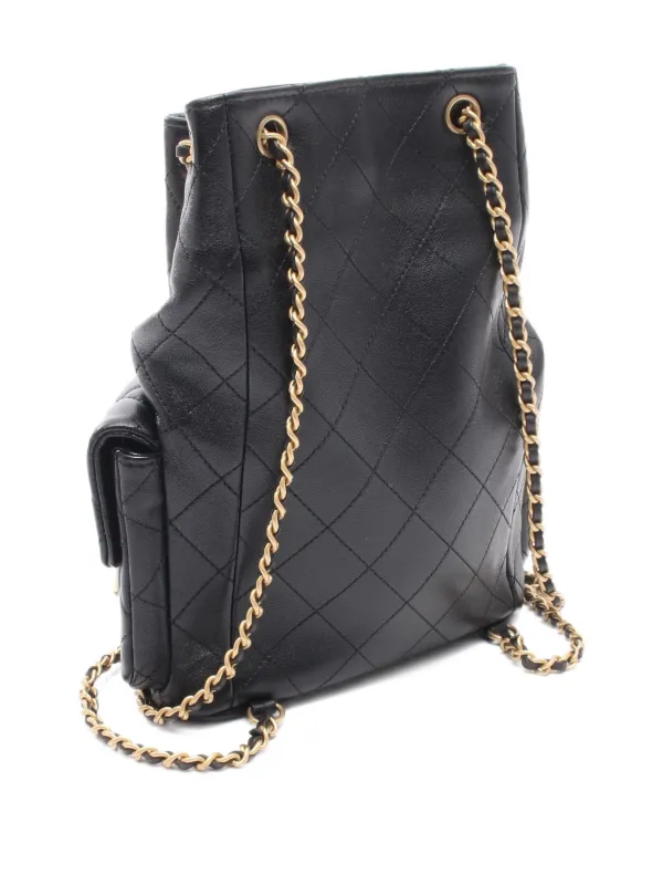 CHANEL Pre-Owned 2021 Matelasse Chain Backpack | Black  display picture 2