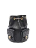 CHANEL Pre-Owned 2021 matelasse chain backpack - Black