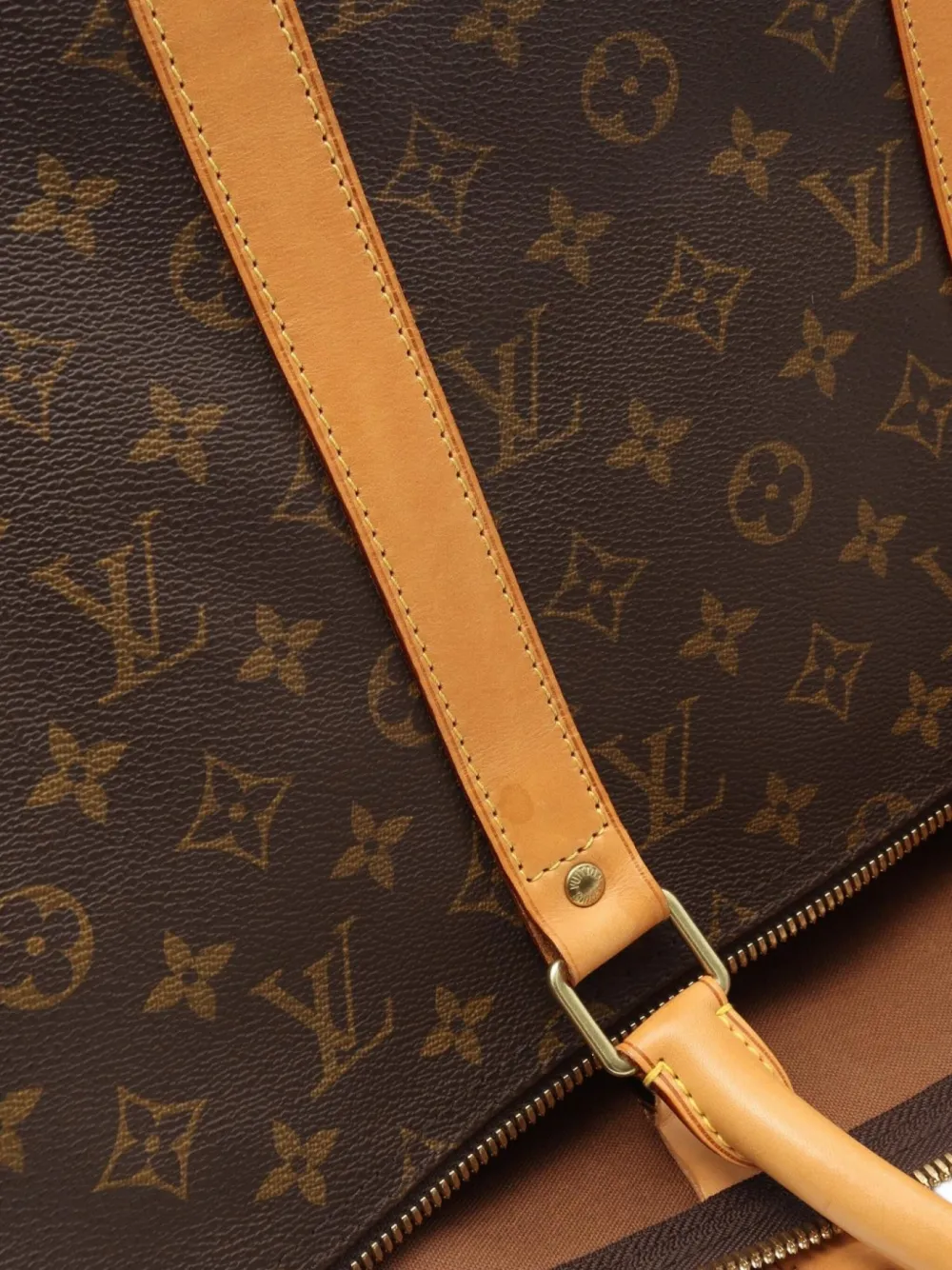 Pre-owned Louis Vuitton 2011 Keepall 50 Monogram Pattern Boston Bag In Brown