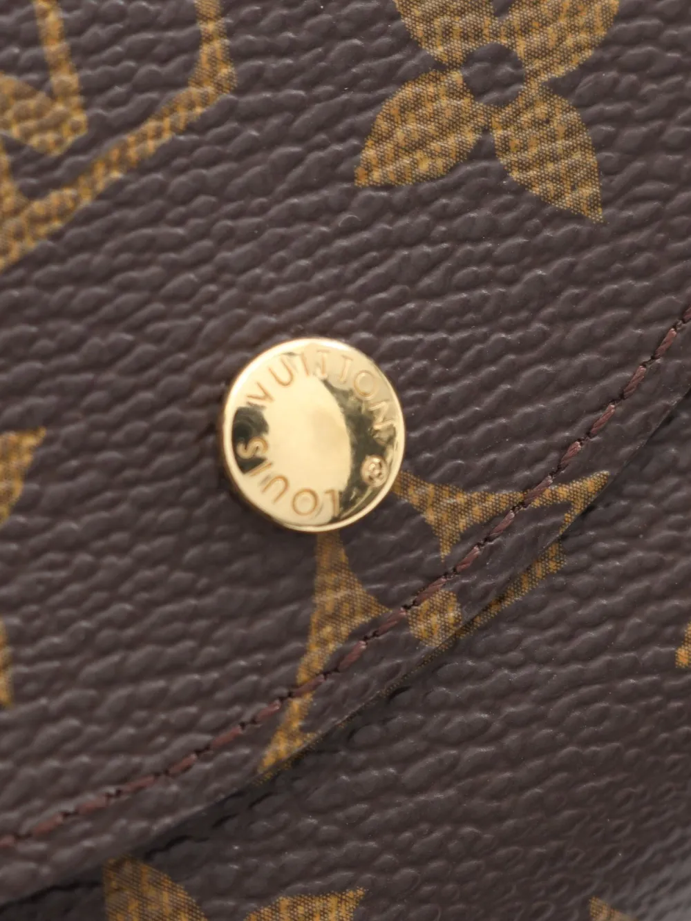 Pre-owned Louis Vuitton 2011 Portefeuil Elene Wallet In Brown