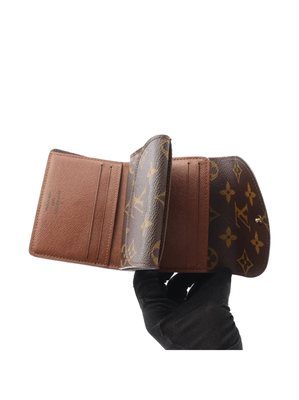Pre-owned Louis Vuitton 2011 Portefeuil Elene Wallet In Brown