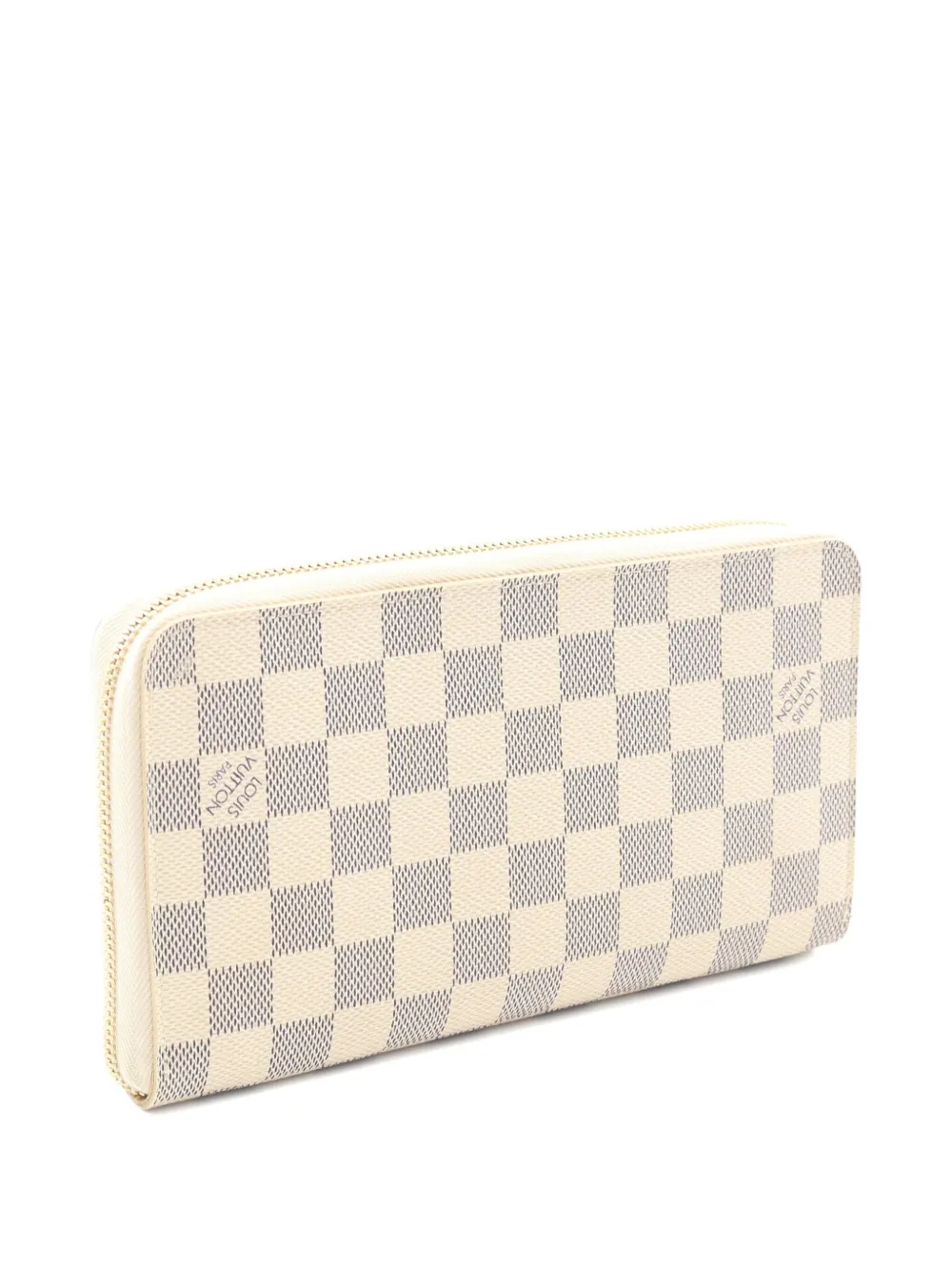 Pre-owned Louis Vuitton 2006 Zippy Damier Azur Wallet In Neutral
