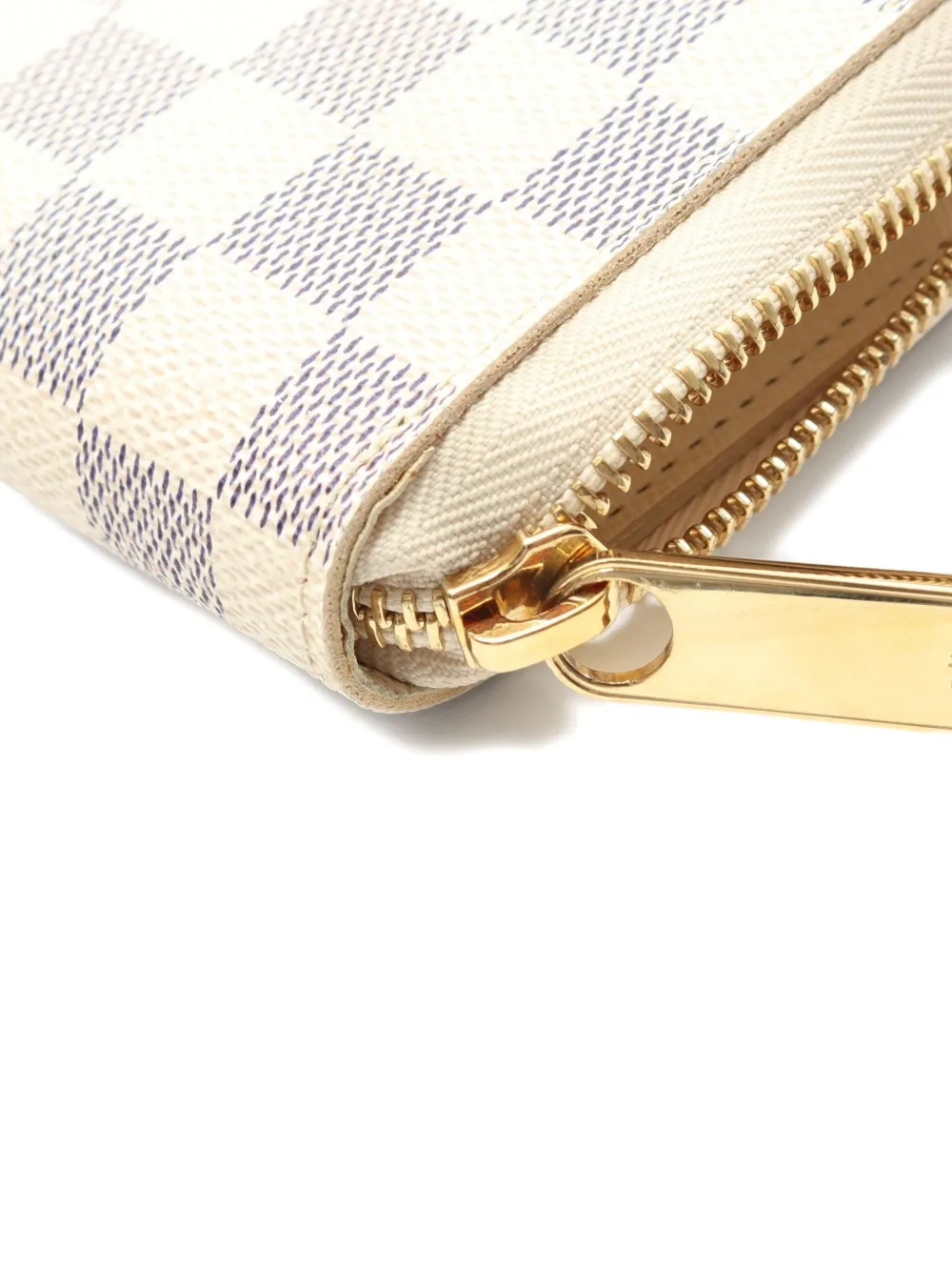 Pre-owned Louis Vuitton 2006 Zippy Damier Azur Wallet In Neutral
