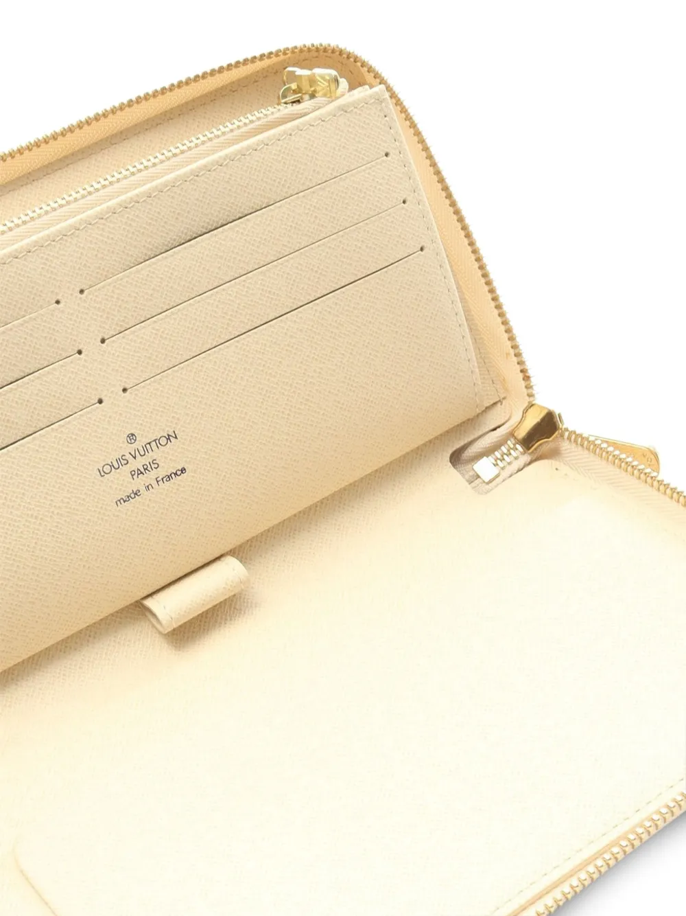 Pre-owned Louis Vuitton 2006 Zippy Damier Azur Wallet In Neutral