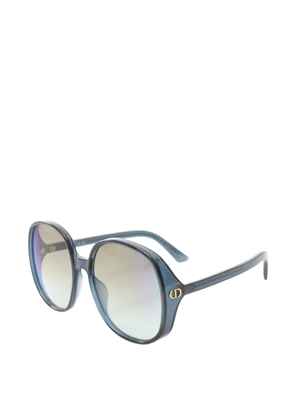 Pre-owned Dior 2020 Oversized-frame Sunglasses In Blue