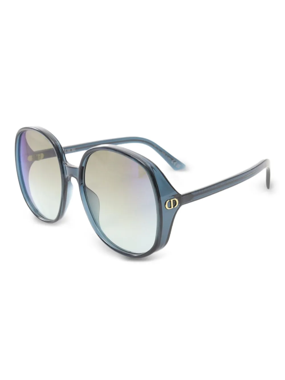 Christian Dior Pre-Owned 2020 オーバーサイズ サングラス - ブルー Christian Dior Pre-Owned 2020 オーバーサイズ サングラス - ブルー