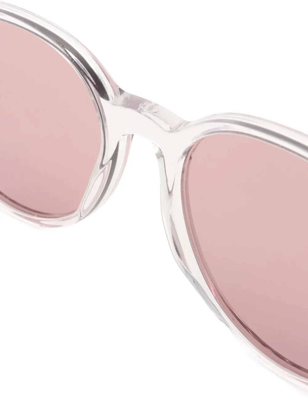 Pre-owned Dior 2020s Round-frame Sunglasses In White