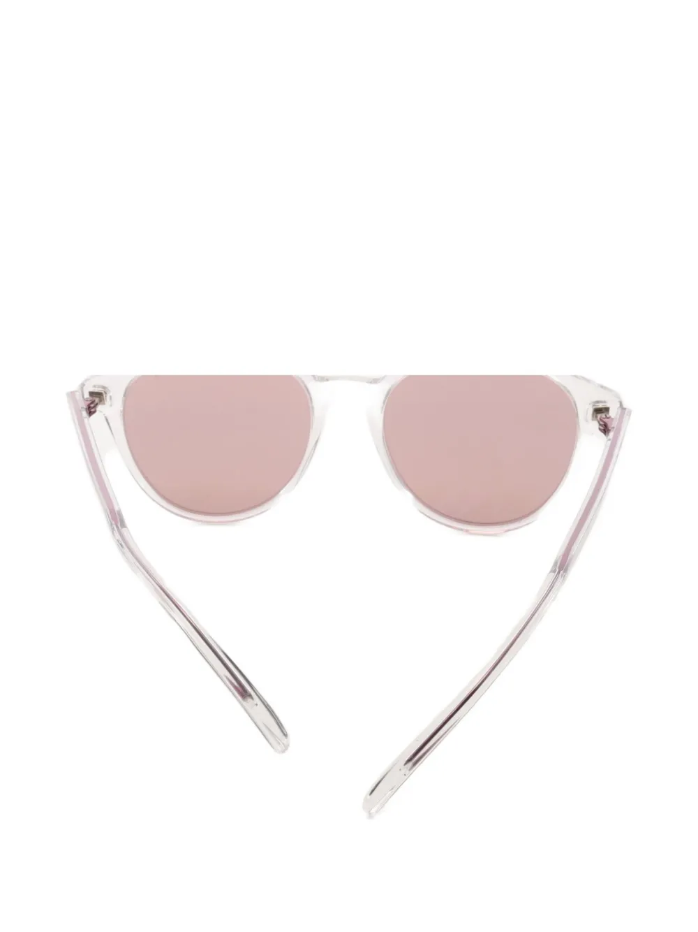 Pre-owned Dior 2020s Round-frame Sunglasses In White