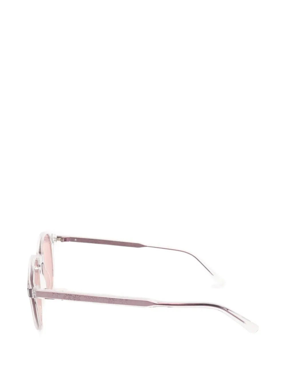 Pre-owned Dior 2020s Round-frame Sunglasses In White
