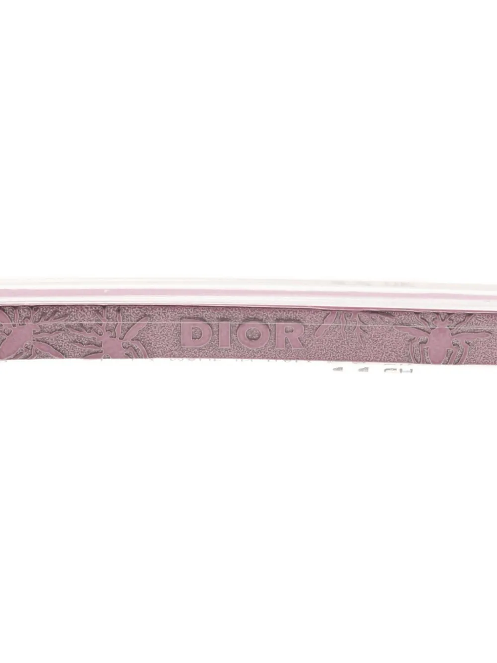 Pre-owned Dior 2020s Round-frame Sunglasses In White
