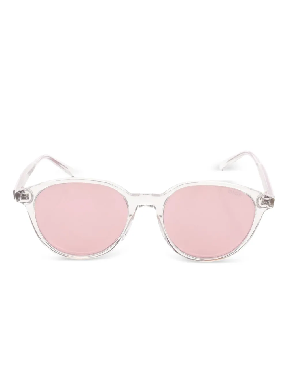 Christian Dior Pre-Owned 2020s ラウンドフレーム サングラス - ホワイト Christian Dior Pre-Owned 2020s ラウンドフレーム サングラス - ホワイト
