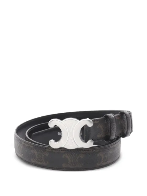 Céline Pre-Owned 2020s Triomphe leather belt