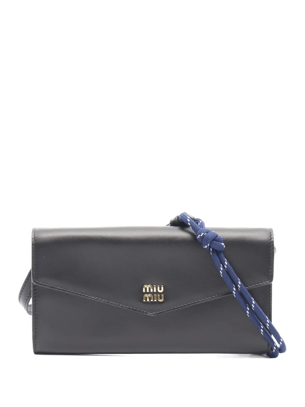2020s Nastr leather rope-detail clutch bag