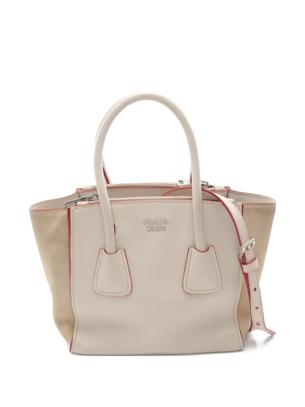 Prada Pre-Owned 2000 Glace Calf handbag | Neutrals | Image 1
