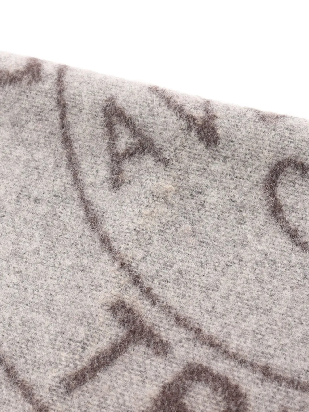 Pre-owned Louis Vuitton 2016 Wool Scarf In Gray