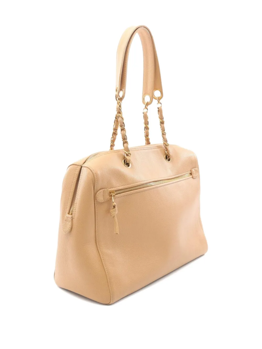 Pre-owned Chanel 1997-1999 Mini Coco Mark Handbag In Neutral