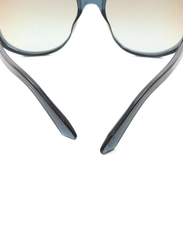 Christian Dior Pre-Owned 2020s オーバーサイズ サングラス | ブルー  