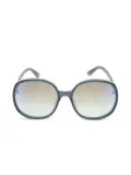 Christian Dior Pre-Owned 2020s oversize-frame sunglasses - Blue