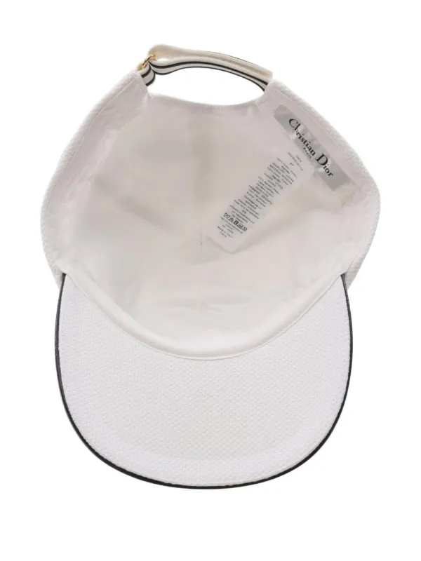 57 ファッション Christian Dior ホワイト ベースボールキャップ