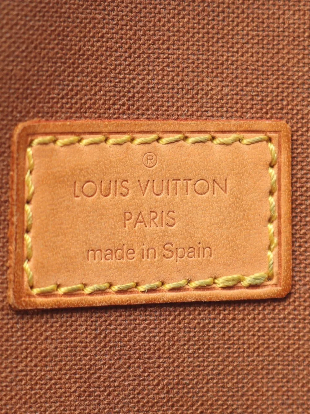Pre-owned Louis Vuitton 2003 Ganju Monogram Pochette Body Bag In Brown
