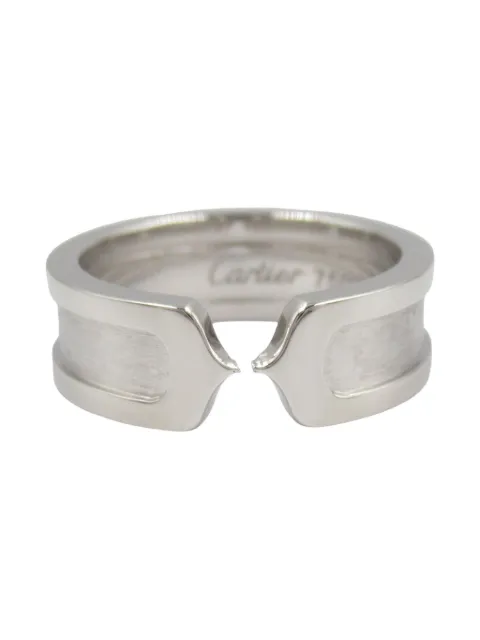 Cartier 2010s 18K white gold Small C2 ring 