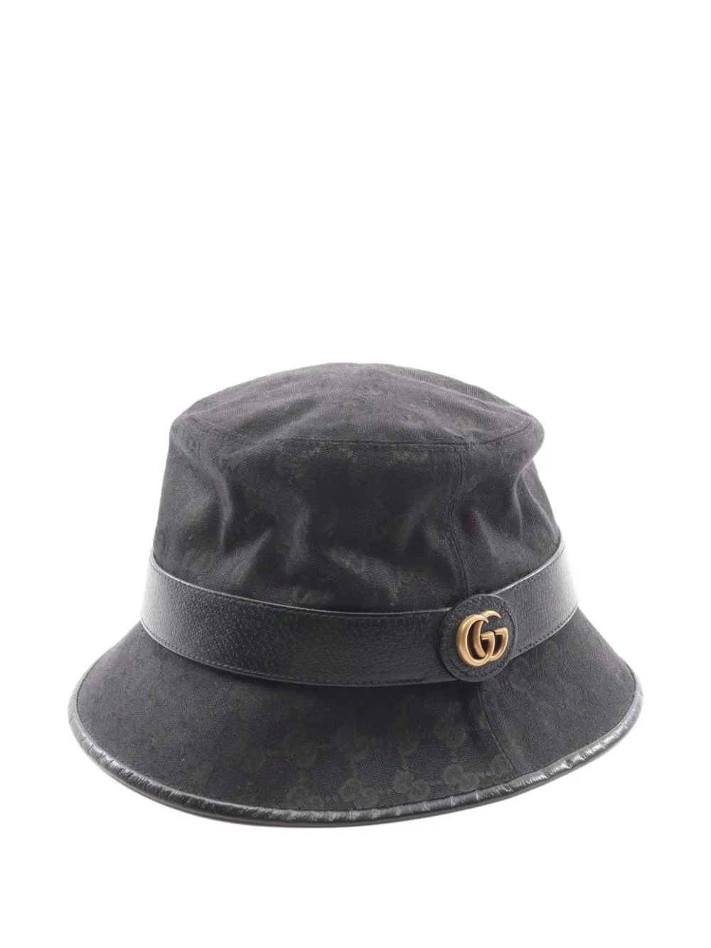 Gucci Pre-Owned 2000 GG Marmont bucket hat - ブラック Gucci Pre-Owned 2000 GG Marmont bucket hat - ブラック