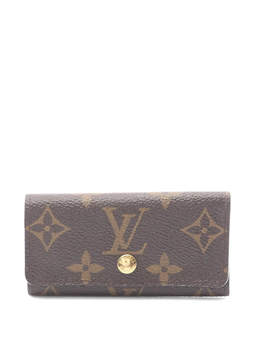 Pre-owned Louis Vuitton 2013 Multicle 4 Wallet In Brown