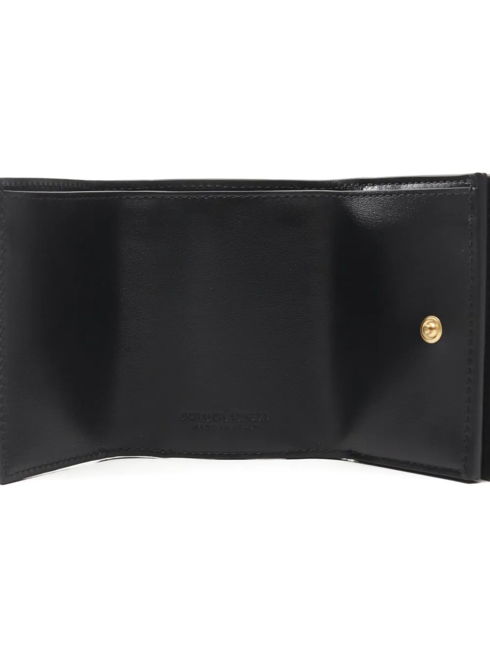 Pre-owned Bottega Veneta 2020 Intrecciato Tiny Wallet In Black