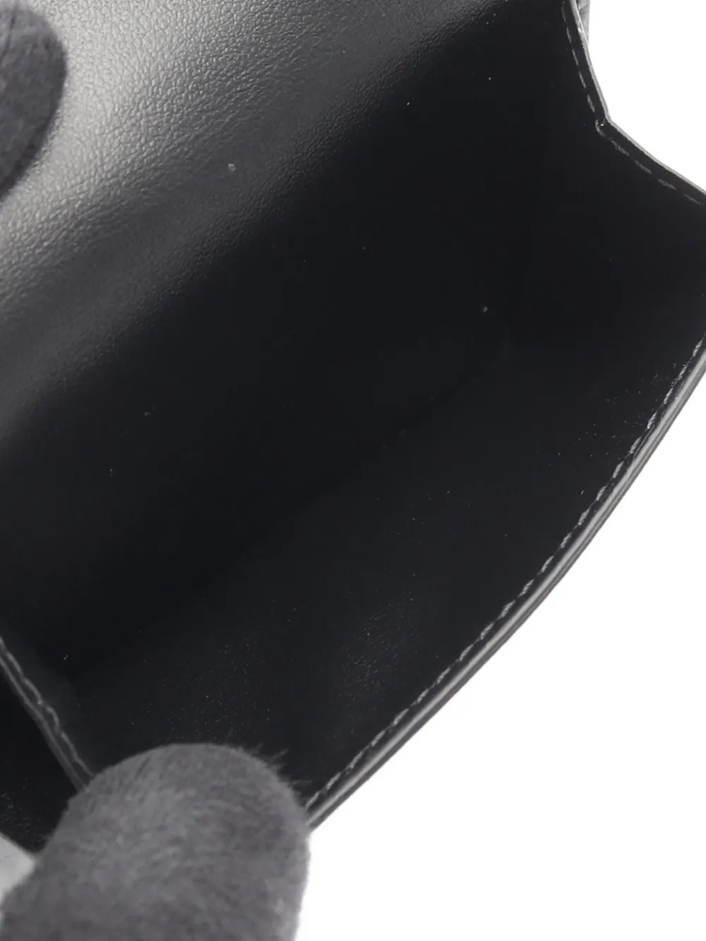Pre-owned Bottega Veneta 2020 Intrecciato Tiny Wallet In Black